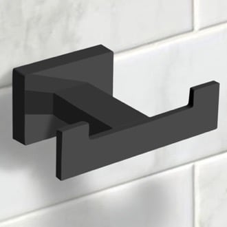 Modern Matte Black Bathroom Hook Nameeks NCB56